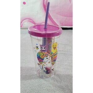 Vintage Lisa Frank Sealed Cup Gift Set Stickers & 4 Chapsticks Collectible New